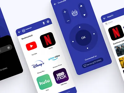 TV Controller for Mobile app concept controller design ios mobile tv ui ux
