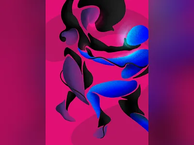 Dance album art artist artwork couple cover cover art dance dancing female illustration male mood music painting pink procreate purple