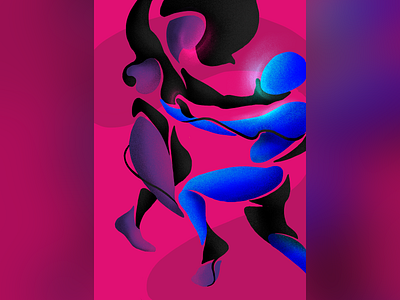Dance album art artist artwork couple cover cover art dance dancing female illustration male mood music painting pink procreate purple