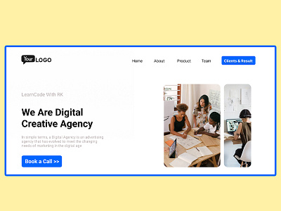 We are Digital Creative Agency branding figma graphic design hero ui