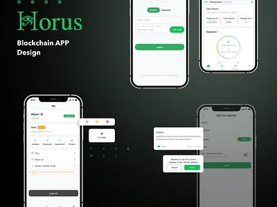 Blockchain app desgin app branding design typography ui ux vector