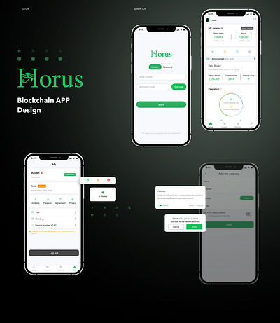 Blockchain app desgin app branding design typography ui ux vector
