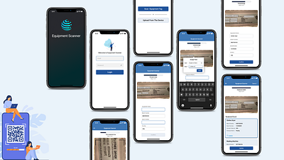 Equipment Scanner Mobile App equipment scanner figma mobile app ui