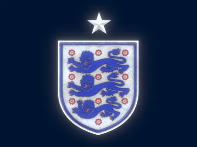 England national team – 3D badge 3d 3d art blender branding design europe fifa football illustration logo sport