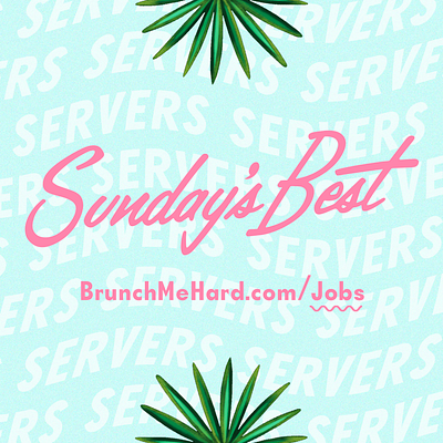 SB BRUNCH x HIRING design graphic design