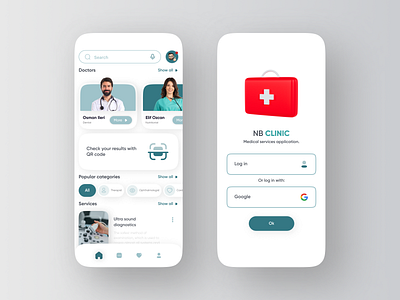 Medical app design app branding clinica design doctor figma medecine medical uiux