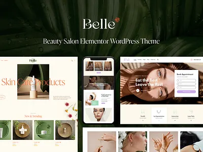 Abelle - Beauty Salon Elementor WordPress Theme blog design illustration logo web design webdesign wordpress wordpress design wordpress theme wordpress themes