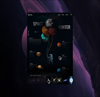 Space Hunter design ui ux