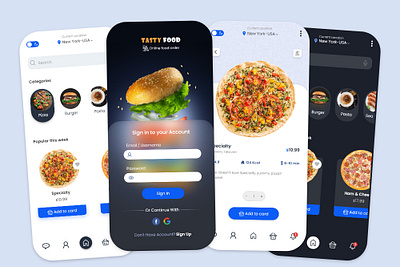 Food app app design ui ux