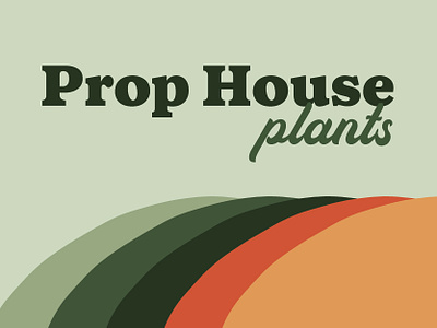 Prop House Plants brand brand identity branding brands house plants logo logo design plant branding plant logo workmark