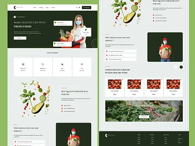 Fresh food market place 3d animation app branding design graphic design illustration logo motion graphics typography ui ux vector