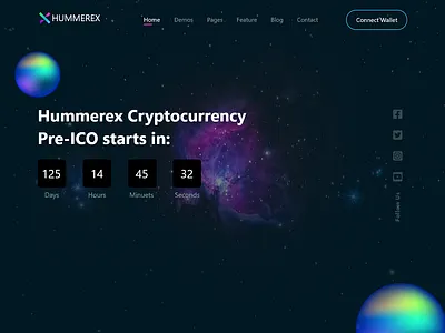 Cryptocurrency UI/UX Design - HummereX app design app ui cryptocurrency app design figma app free ui graphic design mobile app nft design web design