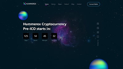 Cryptocurrency UI/UX Design - HummereX app design app ui cryptocurrency app design figma app free ui graphic design mobile app nft design web design