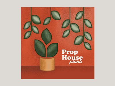 Prop House Illustration brand branding design graphic design house plants illustrator logo logo design logos plant brand plants