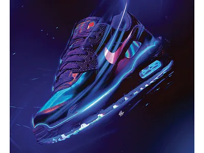 Chrome collection - Air Max air max digital art graphic design nike photoshop sneakers sport