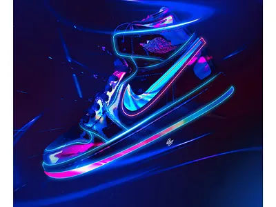 Chrome collection - AJ1 aj1 basketball digital art graphic design illustration nike