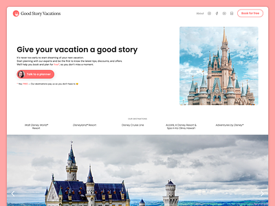 Good Story Vacations logo web design