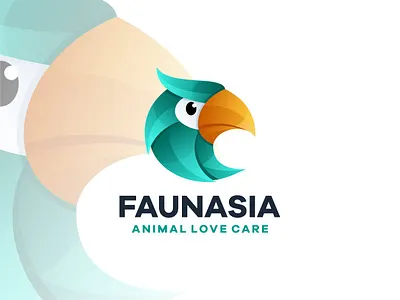 Eagle animal bird branding eagle fauna gradient illustration logo