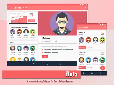 Rota branding graphic design ui