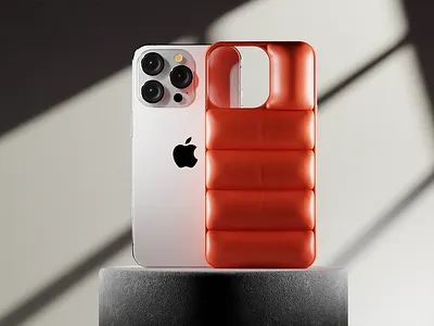 iPhone Puffer Case 3D Render 3d 3d product visualization blender inflate iphone iphone case iphone casing