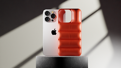 iPhone Puffer Case 3D Render 3d 3d product visualization blender inflate iphone iphone case iphone casing