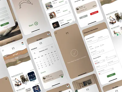 Flex Fit - fitness app app desing fitness fitness apps health logo minimal mobile app ui ux ux design