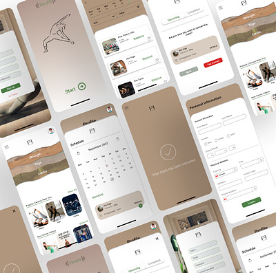 Flex Fit - fitness app app desing fitness fitness apps health logo minimal mobile app ui ux ux design