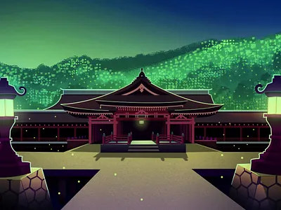 Fireflies fireflies graphic design illustration lights night vector