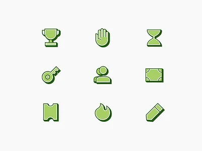 Maven marketing icons green iconography illustration marketing pictograms product ui