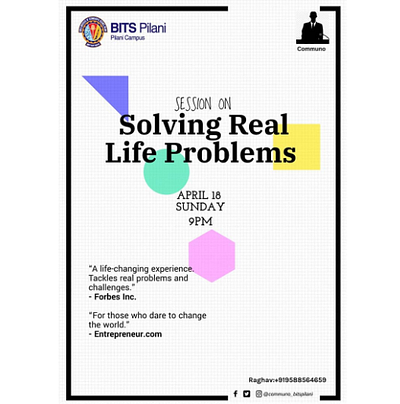 Instagram post for Communo BITS Pilani graphic design