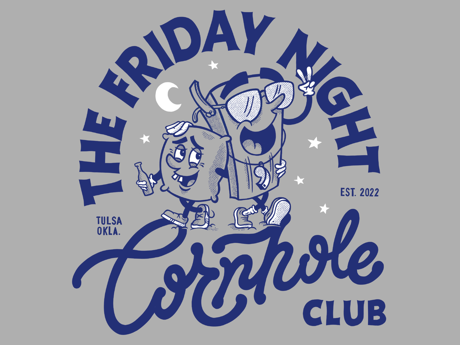 Example of Friday Night Cornhole Club