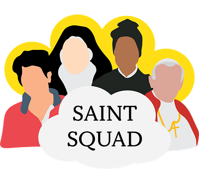 Bulk Up Your Saint Squad! bible catholic christ christian christianity design god illustration jesus