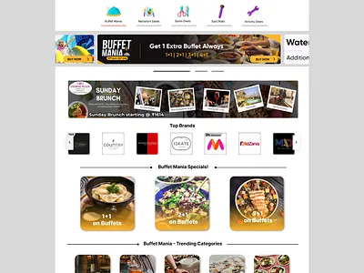 Redesigned NearBuy website's landing page designing figma prototyping ui ux wireframing