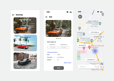 Car Transport app made on Figma designing figma ui ux wireframing