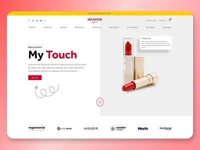 Beauty Header design landingpage design figma agency design beauty landingpage branding corporate website creative creative design design graphic design header design landingpage trendy design typography ui ui design ui designer uiux web designer website design