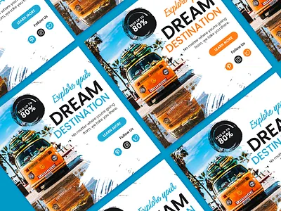 Social Media Banner brand brand identity branding business card colorful graphic design illustration instagram template logo social media banner social media design template themes