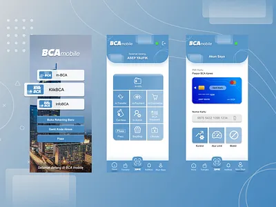 Redesign UI - BCA Mobile Banking figma mobile apps ui uiux