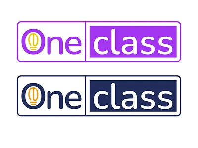 Logo for online course platform (e-learning) branding graphic design logo logodesign oneclass