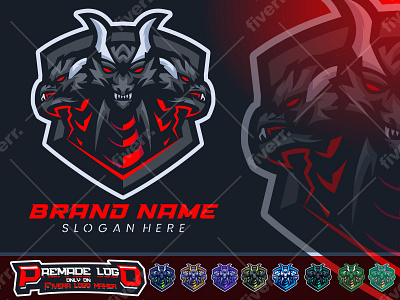 Hydra Gaming logo brand logo design dinosaur dragon esports logo gaming logo hydra hydra gaming logo illustration logo logo design mascot logo reptile sports streamer logo twitch logo