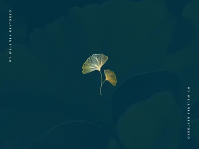 My Wellness Restored ginkgo identity identity design logo medspa spa