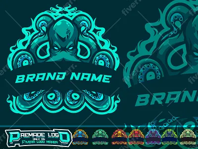 Kraken gaming logo aquatic branding cartoon esports game gamer gaming kraken kraken logo logo logo design mascot octopus octopus logo sports logo