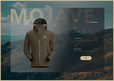 Men's Mojave Jacket case study design product design ui