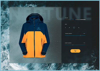 Men's Neptune Jacket branding case study design product design ui