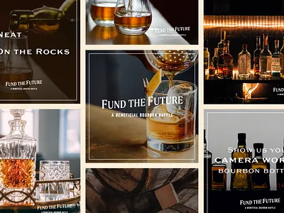 Fund the Future advertising bourbon digital digital campaign digital marketing fundraiser identity identity design instagram marketing social social media