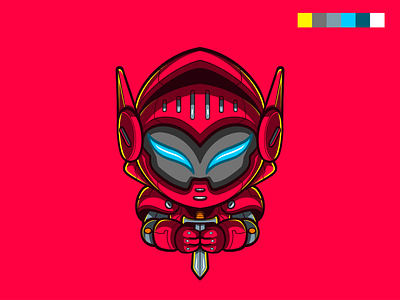 Chibi Knight cartoon cartoon style character art character design chibi chibi art chibi style colorfull cute design fun kawaii knight vibrant warrior