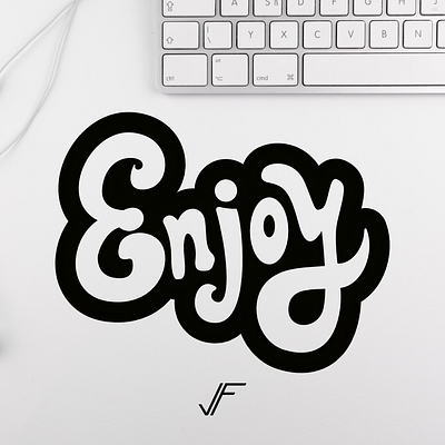 ENJOY Typeface affinitydesigner creative creativity design draw enjoy graphic design letter nicedesigns text tipography type typeface vector