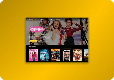 Daily UI Day 25 - TV App app application dailyui dailyui025 design movies tv tvapp tvshow ui