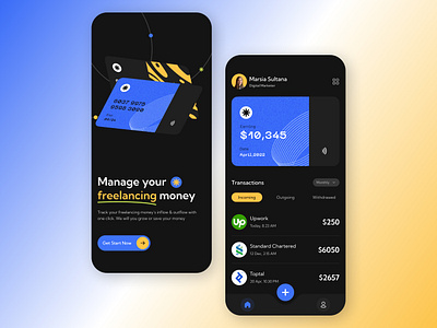 Money.co - Income tracking app app application design banking app budget clean design clean u credit card financial app fintech app freelance ios app design money money transfer app online banking transactions ui uxuidesign