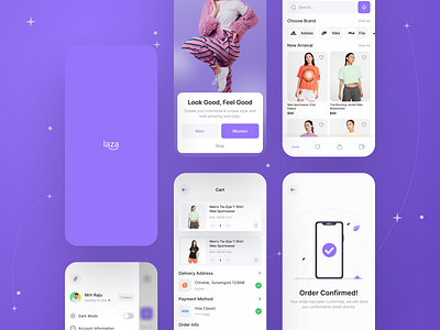 LAZA Ecommerce APP 2d adobe aftereffects adobe illustrator animation branding cartoon character design illustraion illustration logo mobile app ui ux