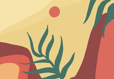 Desert cute art design illustration procreate